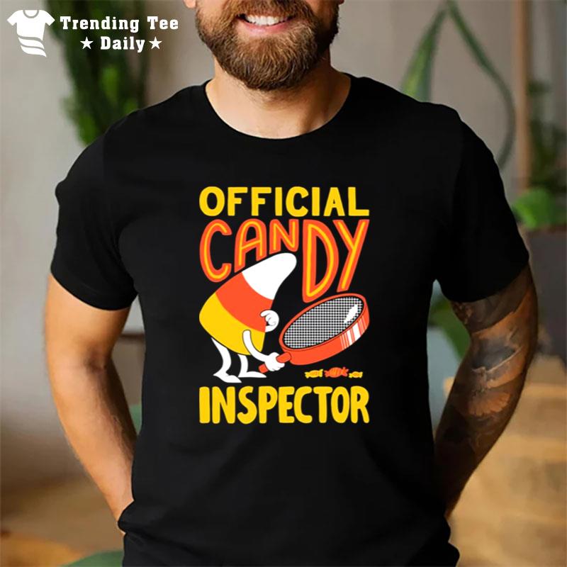 Official Candy Inspector Halloween Graphic T-Shirt