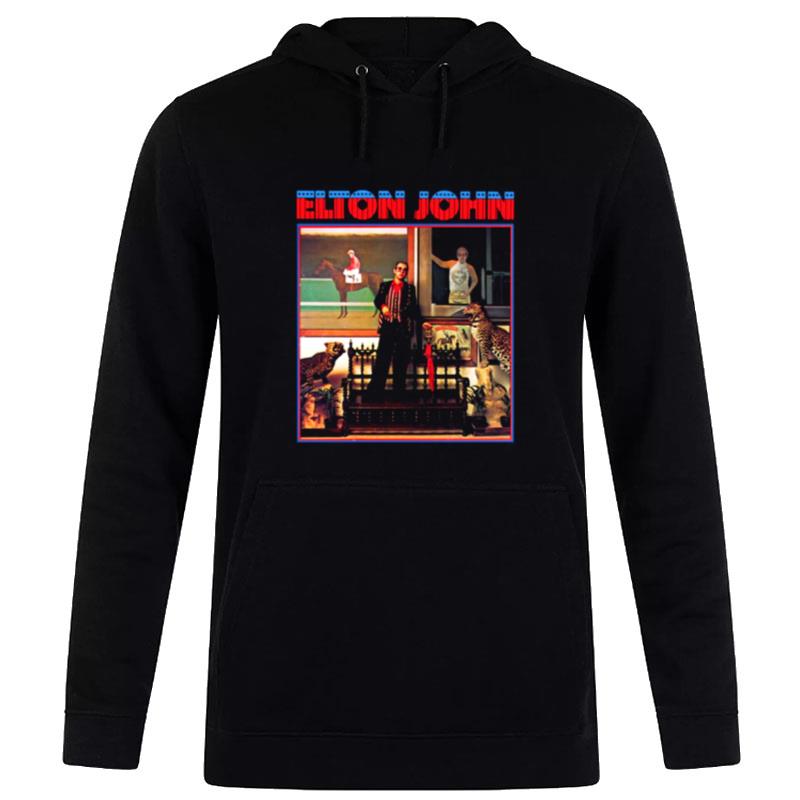 Official Elton John Licensed Caribou Tour 1974 Concer Hoodie