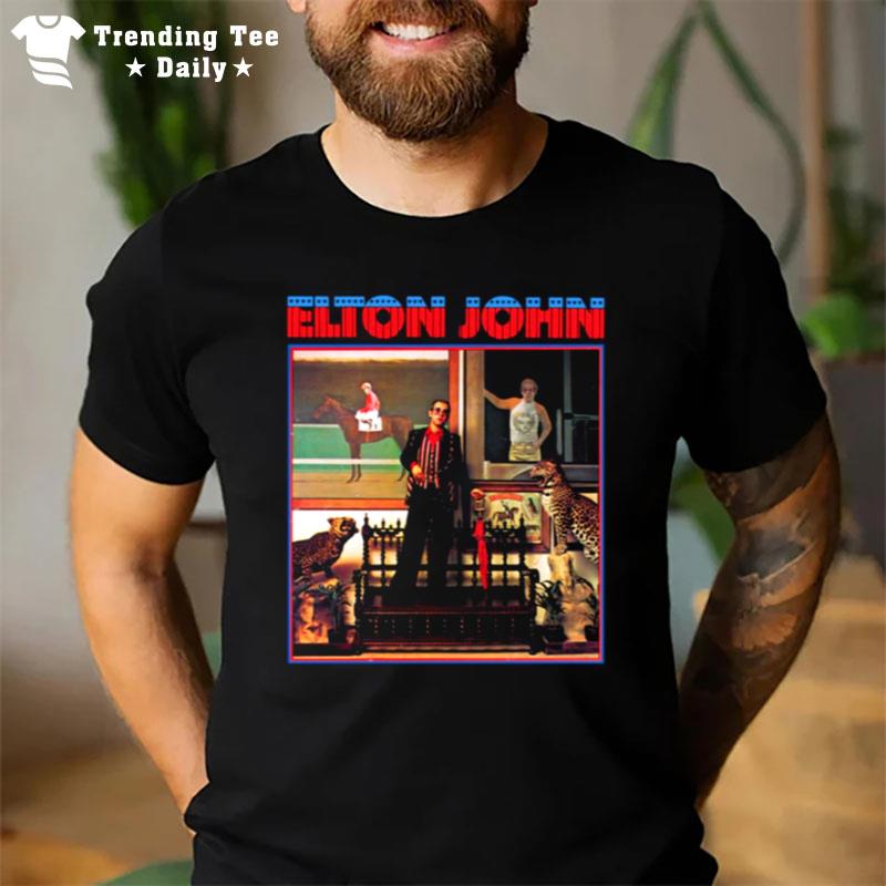 Official Elton John Licensed Caribou Tour 1974 Concer T-Shirt