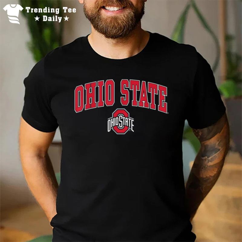 Ohio State Buckeyes Arch Over Logo Black Officially Licensed T-Shirt