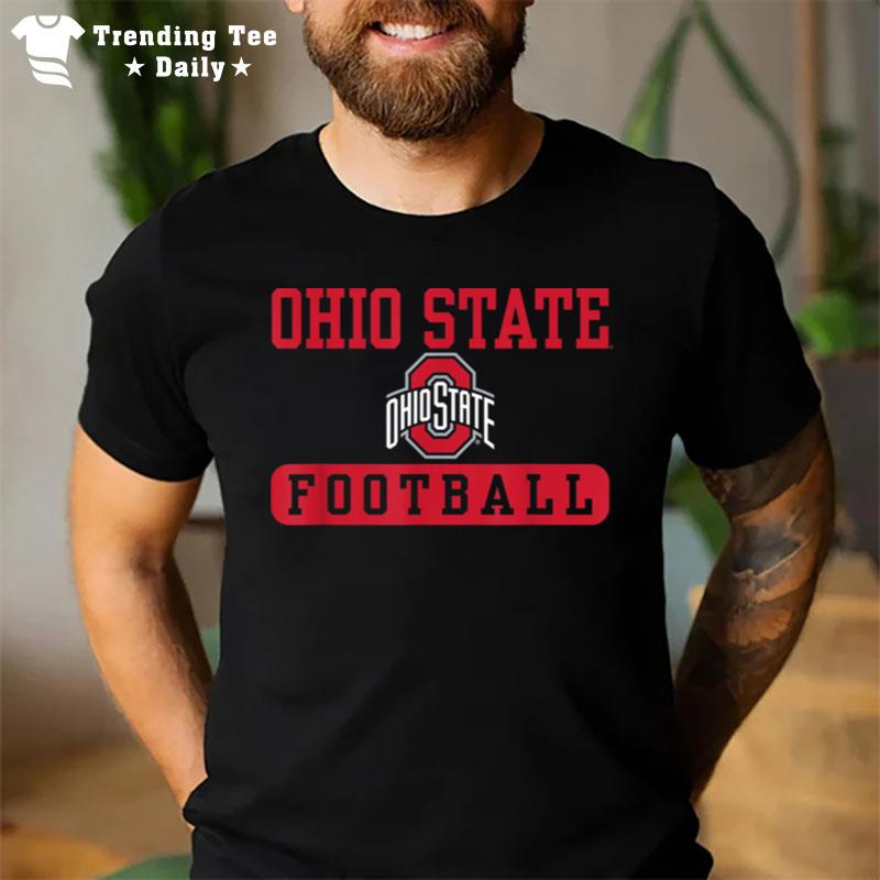 Ohio State Buckeyes Football Bar Black T-Shirt