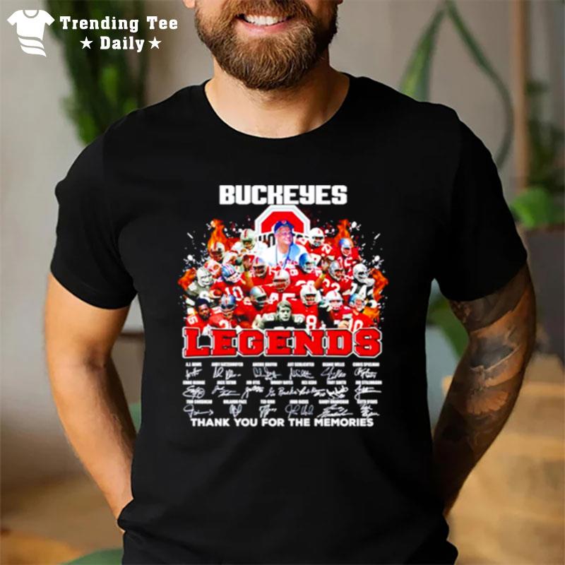 Ohio State Buckeyes Legends Team Signatures T-Shirt