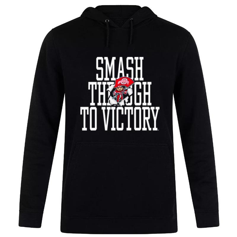 Ohio State Buckeyes Smash Through To Victory Hoodie