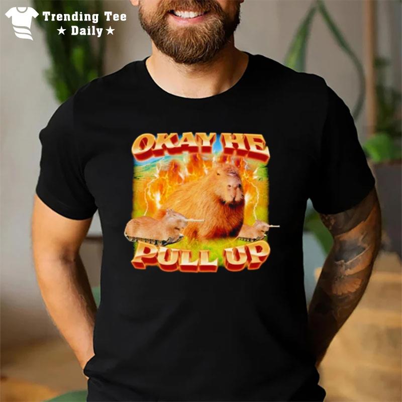 Okay He Pull Up Capybara T-Shirt