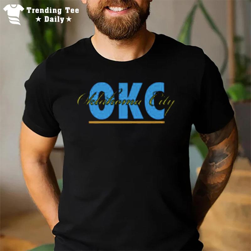 Okc Signature Sweat Oklahoma City Retro Style T-Shirt