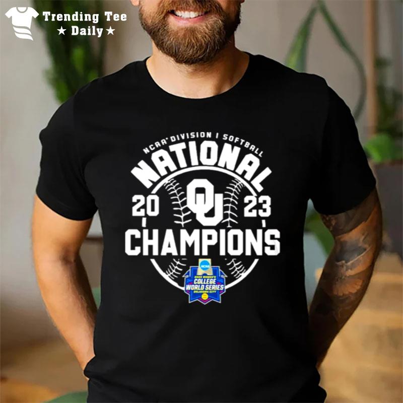 Oklahoma Softball Ncaa Division I Softball Tournament 2023 Champions T-Shirt