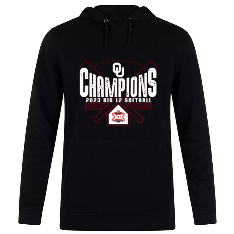 Oklahoma Sooners 2023 Ncaa Big 12 Softball Conference Tournament Champions Locker Room Hoodie