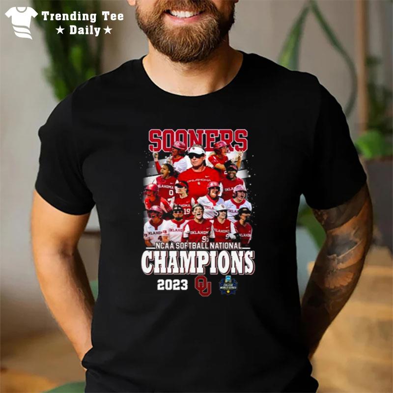 Oklahoma Sooners Wo Teams Ncaa Softball National Champions 2023 T-Shirt