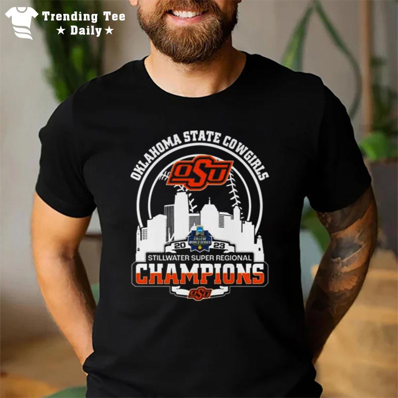 Oklahoma State Cowgirls 2023 Stillwater Super Regional Champions T-Shirt