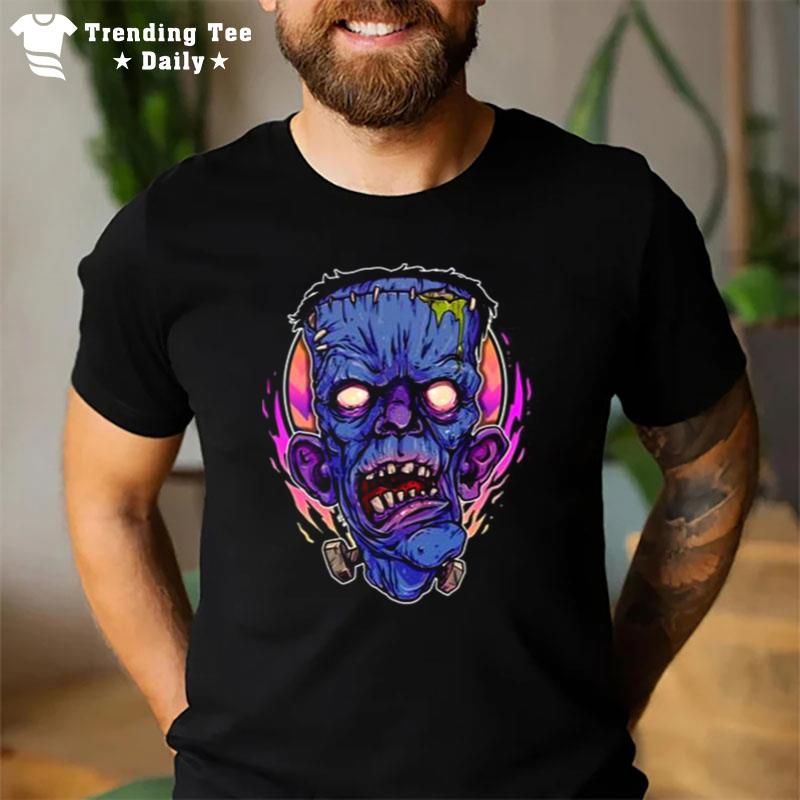 Old Man Frank Zombie Halloween T-Shirt