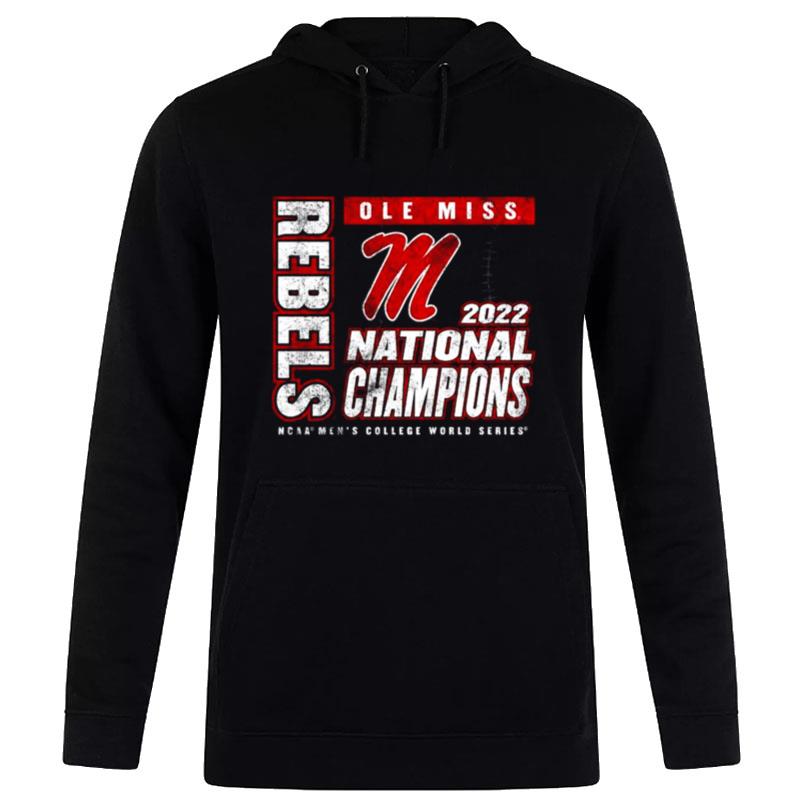 Ole Miss Rebels 2022 Ncaa Baseball College World Series Champions Pitching Mound Tri Blend Hoodie