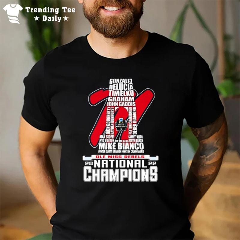 Ole Miss Rebels Team Name 2022 National Champions T-Shirt