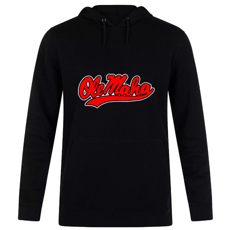 Olemaha Ole Miss Rebels Baseball Logo Hoodie