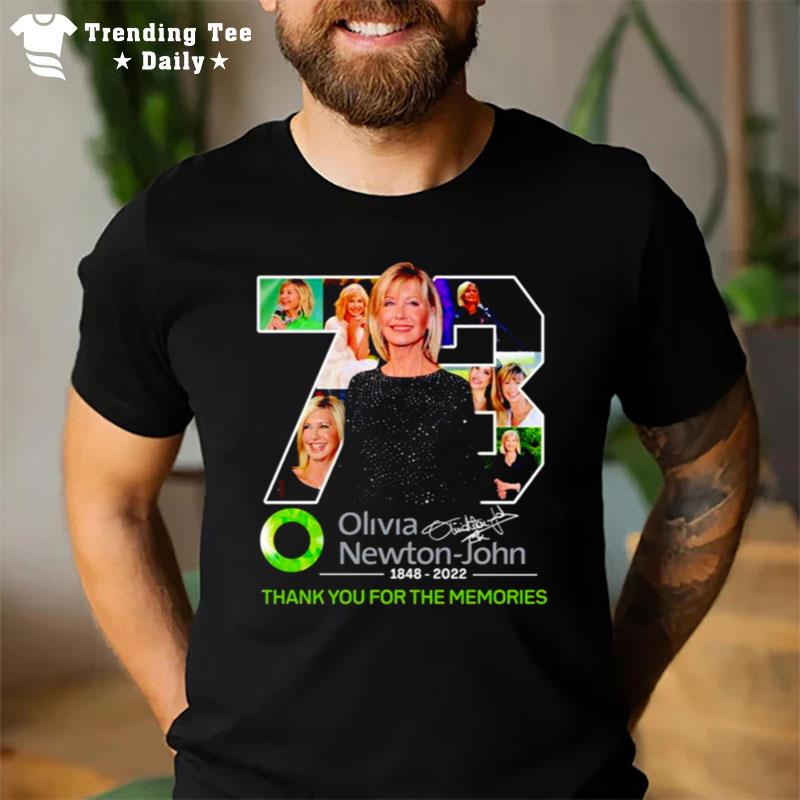 Olivia Newton John Thank You For The Memories Signature T-Shirt