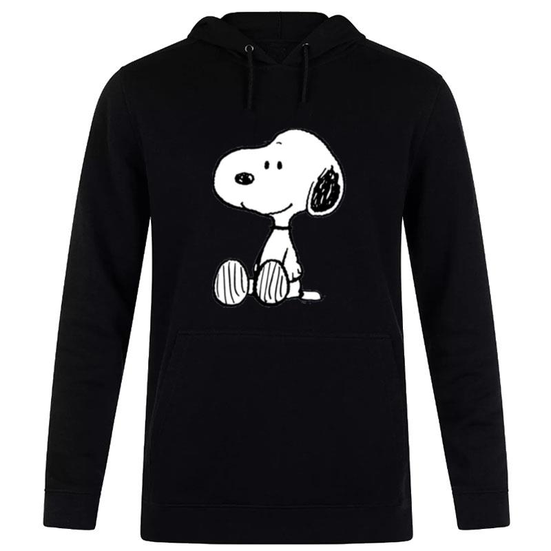 On Black White Comics Baby Peanuts Snoopy Hoodie