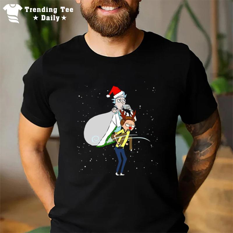 On My Head Santa Rick Rick And Morty T-Shirt