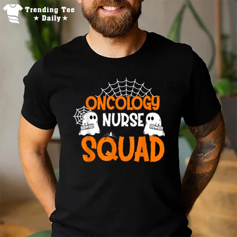 Oncology Nurse Squad Cute Nurse Ghost Halloween Costume T-Shirt