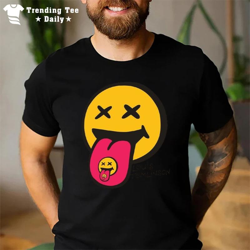 One Direction Funny Smiley Face Louis Tomlinson T-Shirt
