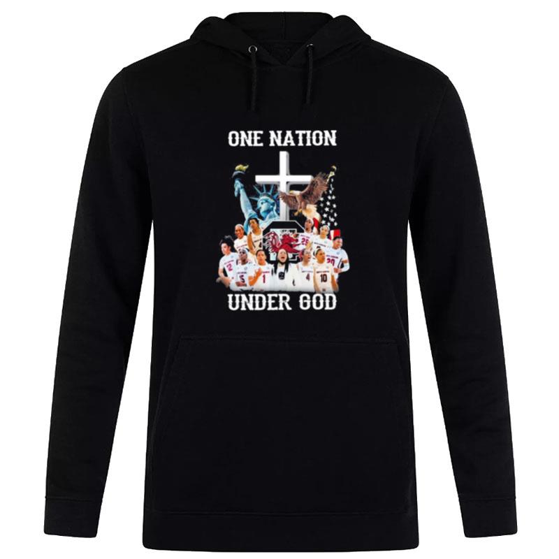 One Nation South Carolina Gamecocks Under God 2023 Hoodie