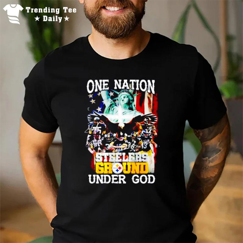 One Nation Steelers Groud Under God T-Shirt