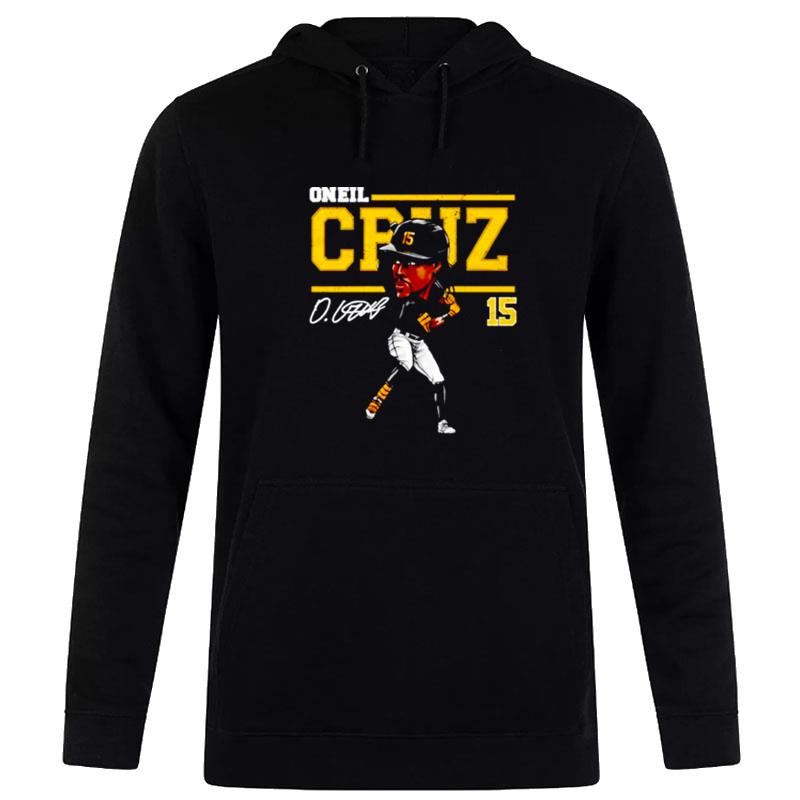 Oneil Cruz Pittsburgh Pirates Cartoon Signature Hoodie