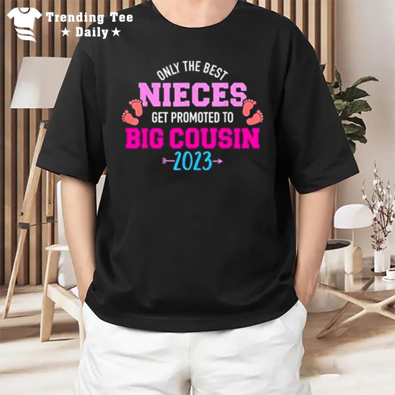 Only The Best Nieces Get Promoted To Big Cousin 2023 T-Shirt