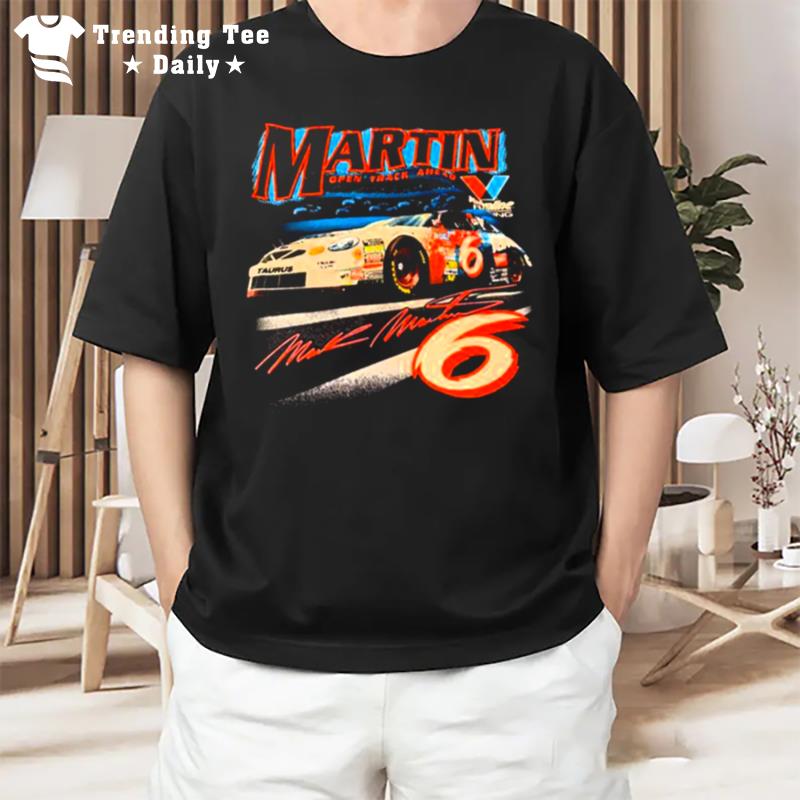 Open Track Ahead Retro Nascar Car Racing Mark Martin T-Shirt