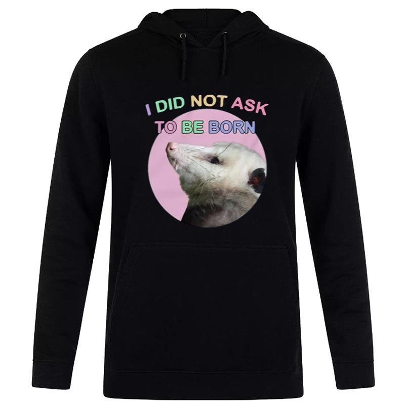 Opossum I Did Not Ask To Be Born Hoodie