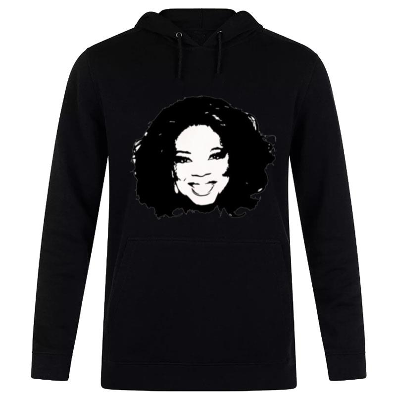 Oprah Winfrey American Host Black And White Hoodie