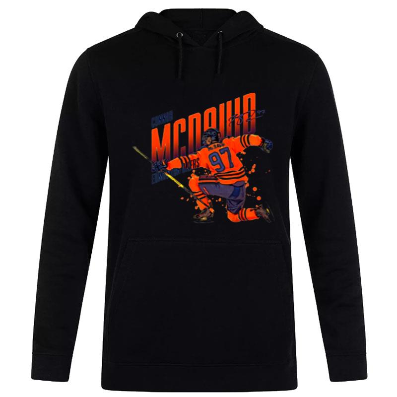 Orange Design Ice Hockey Connor Mcdavid Hoodie