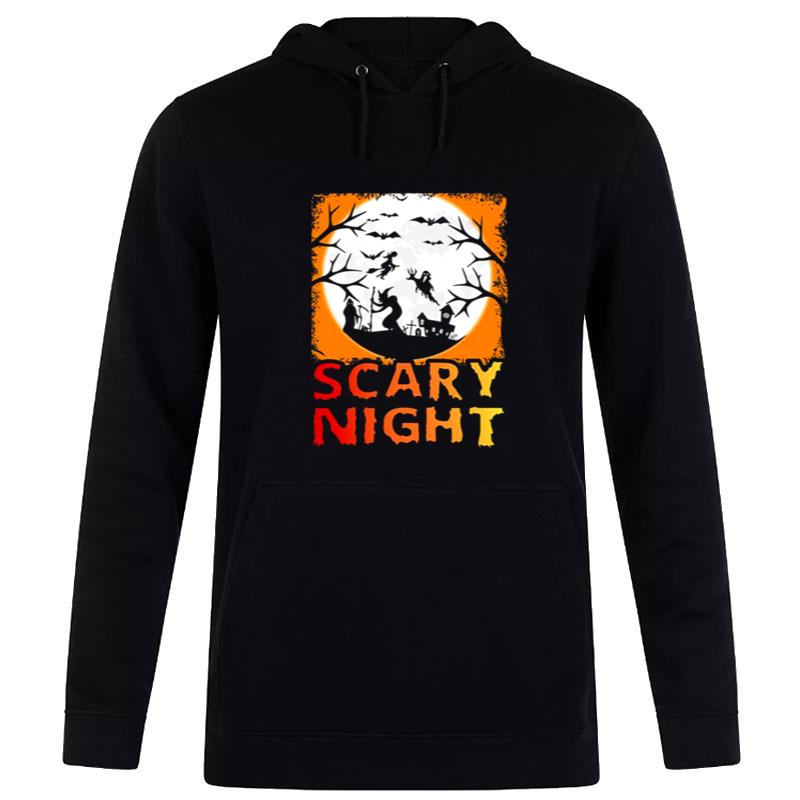 Orange Night Halloween Trick Or Treat Scary Nigh Hoodie