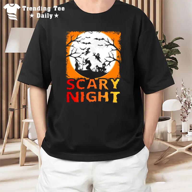 Orange Night Halloween Trick Or Treat Scary Nigh T-Shirt