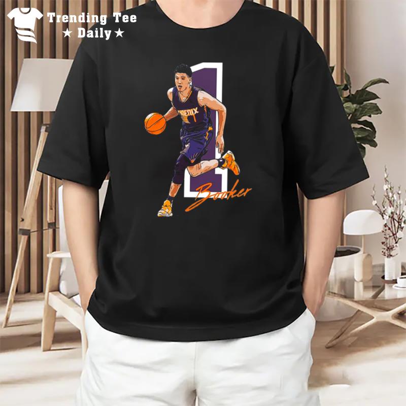 Orange Signature Devin Booker Basketball T-Shirt