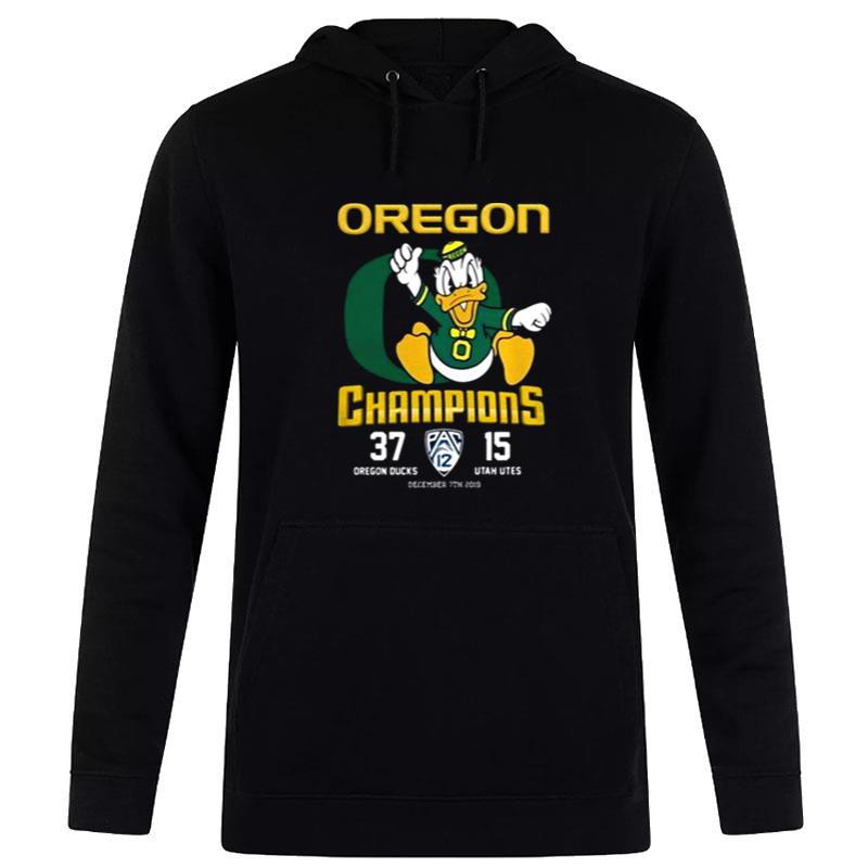 Oregon Champion 37 Oregon Ducks 15 Utah Utes Oregon Ducks Hoodie