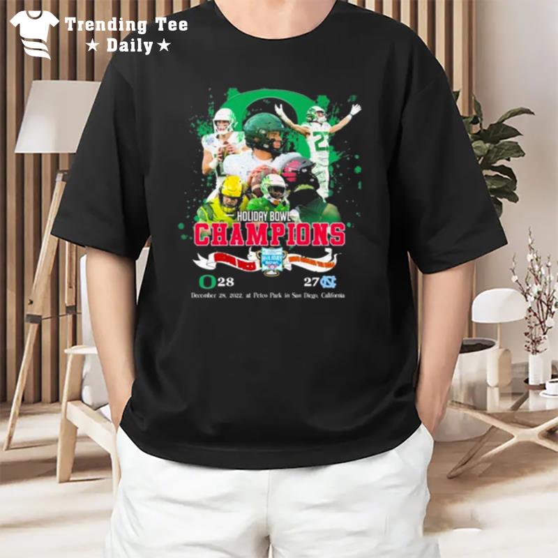 Oregon Ducks 2022 Holiday Bowl Champions 28 27 Finals Soccer T-Shirt