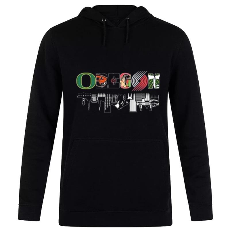 Oregon Sports Water Reflection Skyline Hoodie