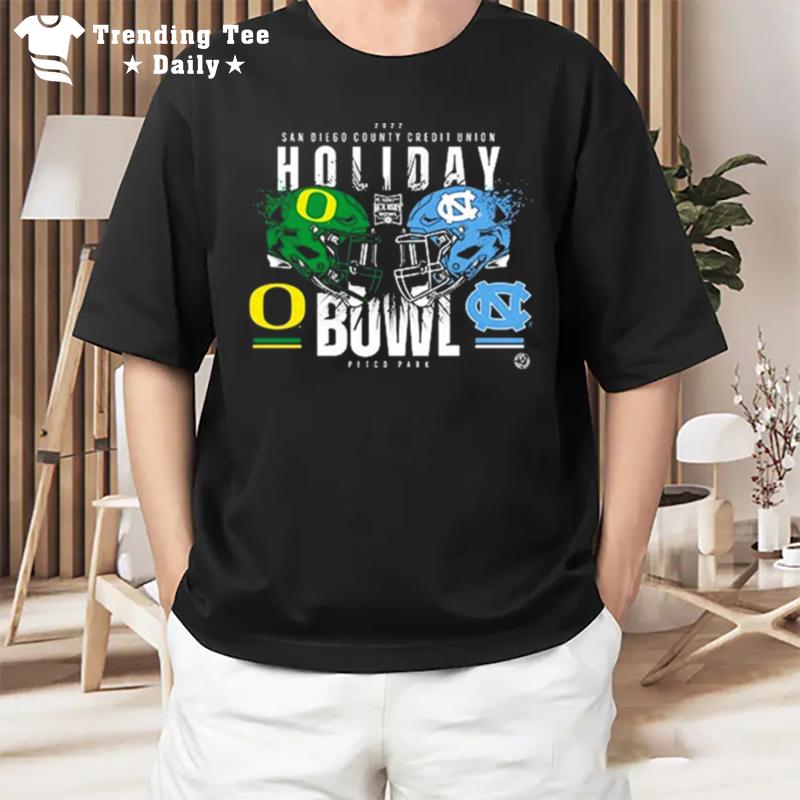 Oregon Vs North Carolina 2022 Holiday Bowl Matchup T-Shirt