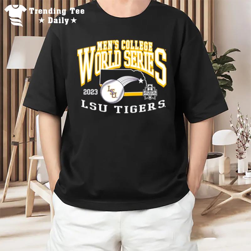 Original Lsu Tigers 2023 Ncaa Baseball College World Series Purple T-Shirt