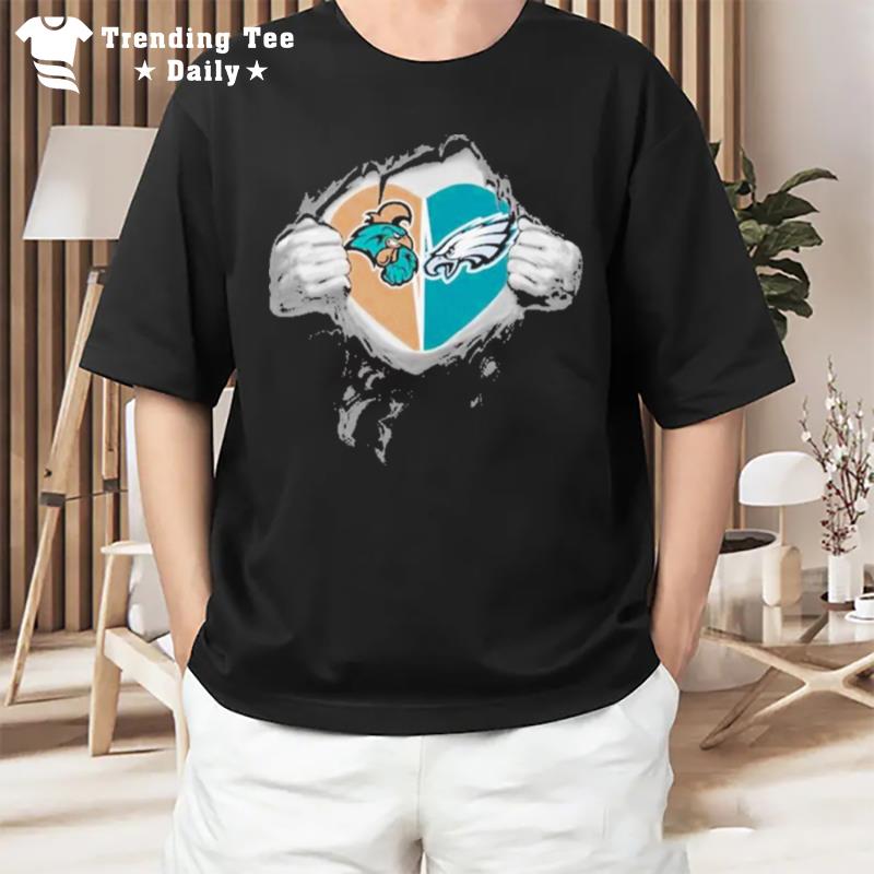 Original Philadelphia Eagles Coastal Carolina Chanticleers In My Heartbea T-Shirt