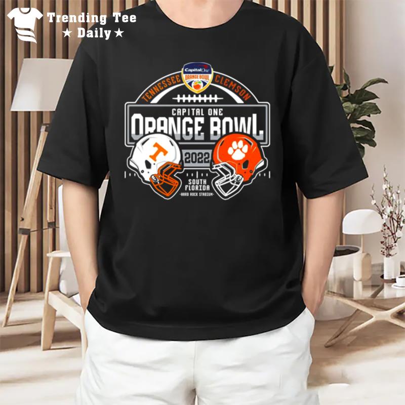 Original Tennessee Volunteers Vs Clemson Tigers Capital One Orange Bowl 2022 T-Shirt