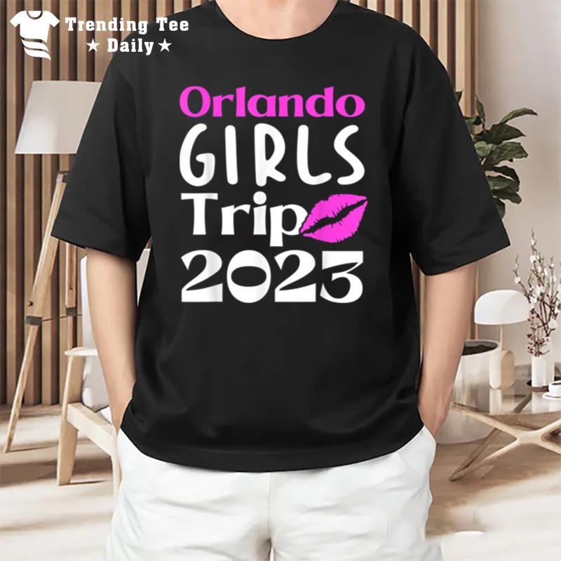 Orlando Girls Trip 2023 Kissing Bachelor Party Best Friends T-Shirt