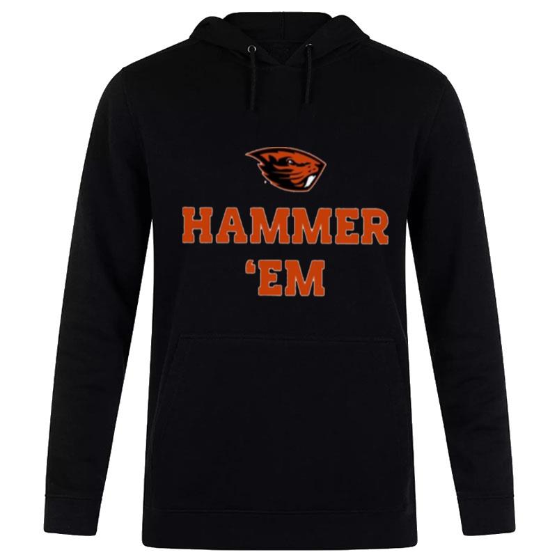 Osu Beaver Logo Hammer Em Hoodie