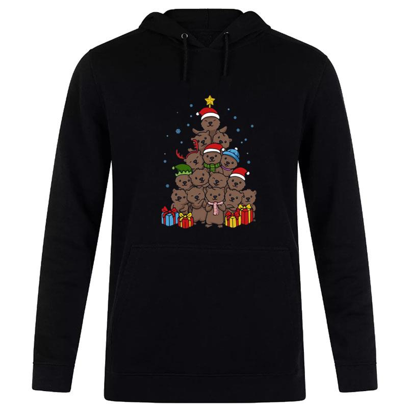 Otter Christmas Tree Funny Christmas Hoodie