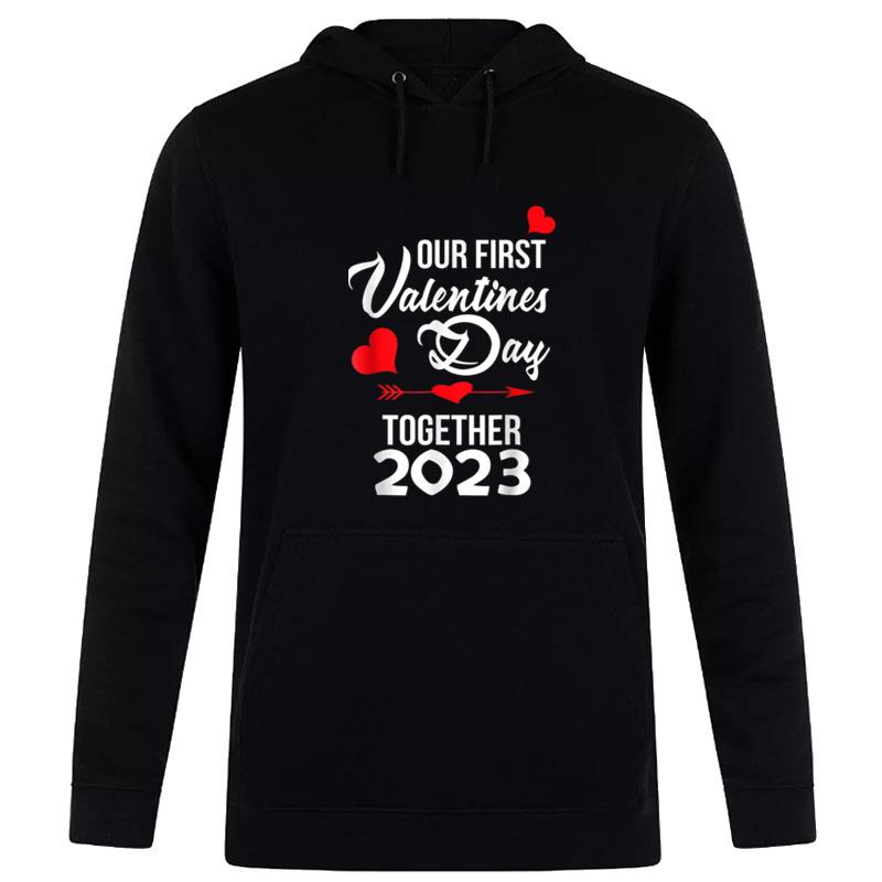 Our First Valentines Day Together 2023 Matching Couple Women T-Shirt