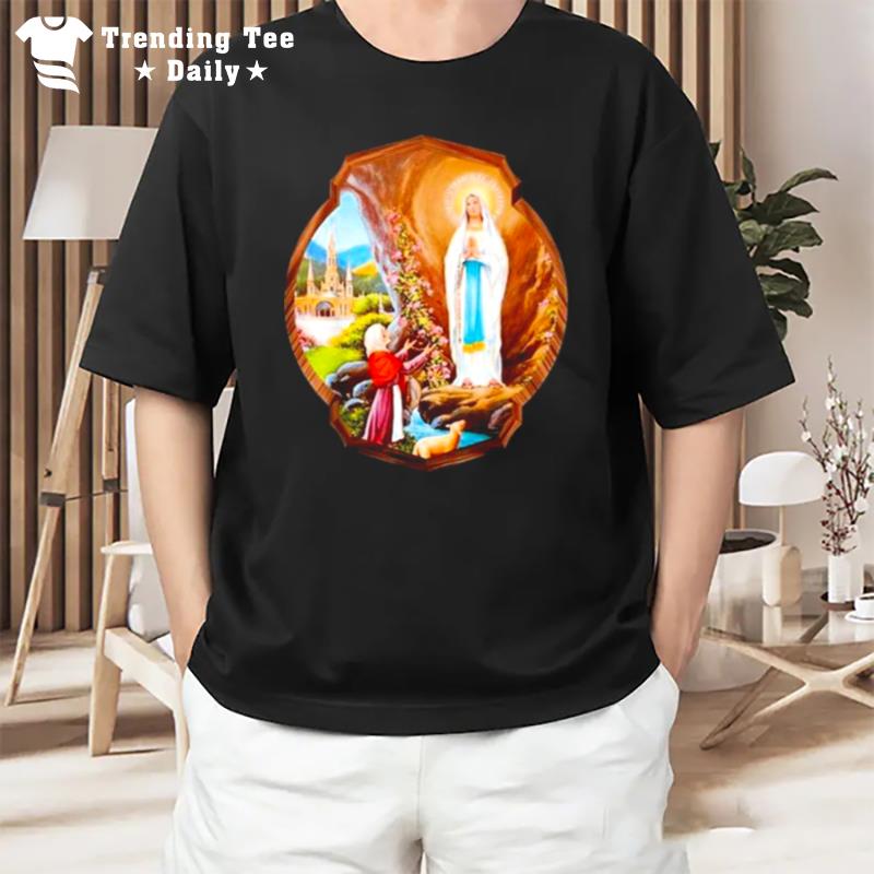 Our Lady Of Lourdes St Bernadette Immaculate Mary Catholic T-Shirt