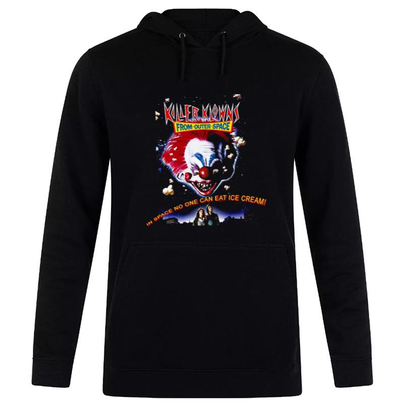 Outer Space Halloween Monsters Killer Klowns Hoodie