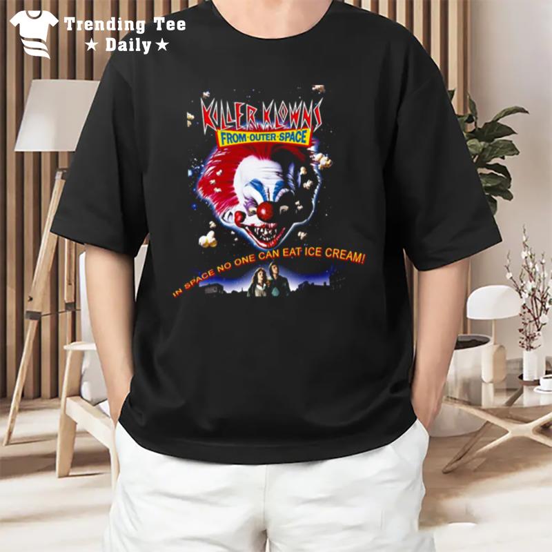 Outer Space Halloween Monsters Killer Klowns T-Shirt