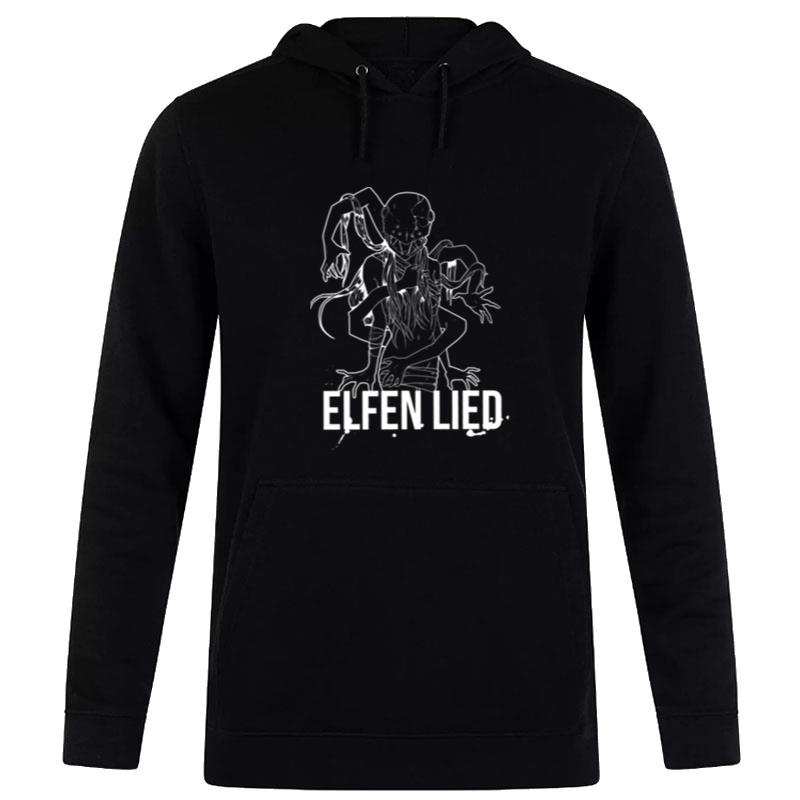 Outline Design Elfen Lied Hoodie