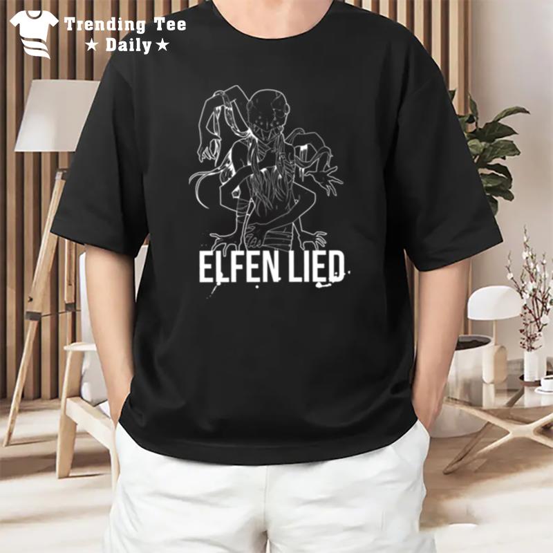 Outline Design Elfen Lied T-Shirt