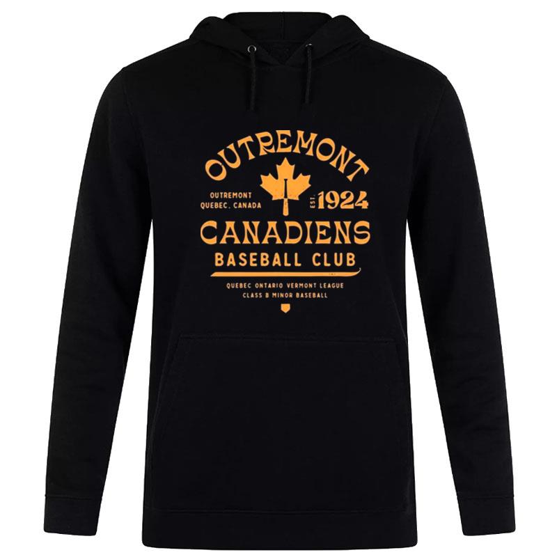 Outremont Canadiens Canada Vintage Defunct Baseball Teams Hoodie